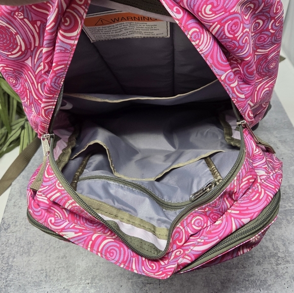 L.L. Bean | Multipocket Laptop Backpack Pink Swirl - Picture 5 of 9